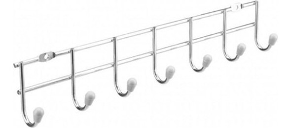 Porta Cintos Com 07 Ganchos 330x65x45mm Cromado Cromado 0