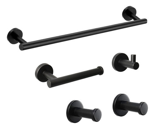 Vanloory Juego De 5 Piezas De Accesorios De Bao De Acero Ino 0
