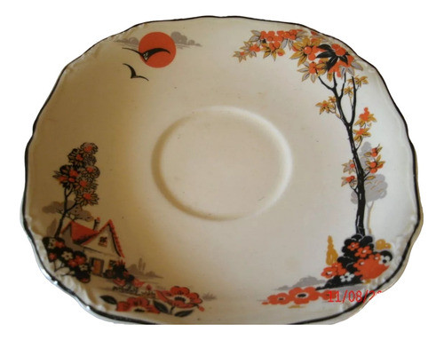 Plato J&g Meakin Inglés Sellado Cuadrado 0