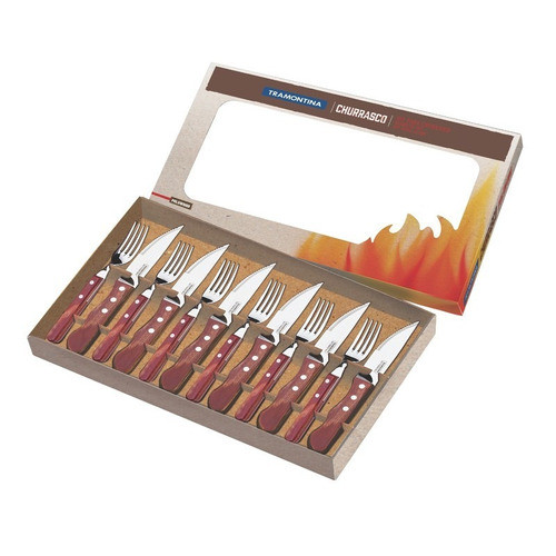 Juego Para Asado Jumbo Color Rojo Churrasco, 12 Piezas - Tyt 0