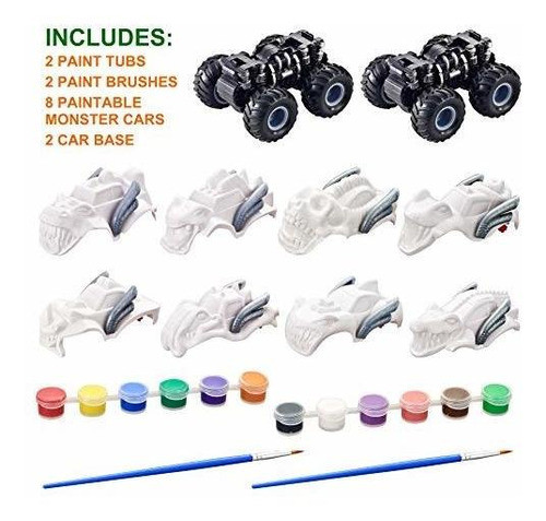 Joyin Kids Craft Kit Construye Y Pinta Tu Propio Monster Car 1