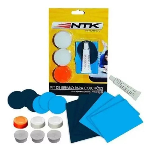 Kit Reparo Remendo Colchão Inflável Com Cola Tampa 0