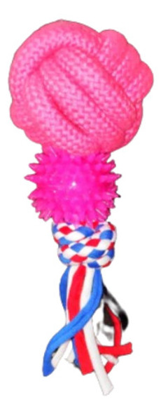 Juguete Pelota Mordillo Soga Dental Perro Cachorro 15 Cm 1 Juguete Pelota Mordillo Soga Dental Perro Cachorro 15 Cm 1