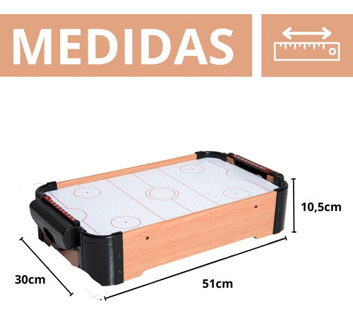 Jogo De Mesa Hockey Portátil Hóquei Madeira À Pilha Original 1