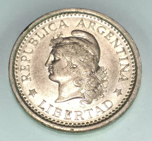 Antigua Moneda De 1 Peso 1957 Republica Argentina 1