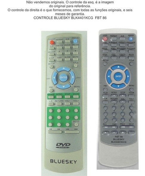 Controle Bluesky Blk4401kcg  Fbt 86 0