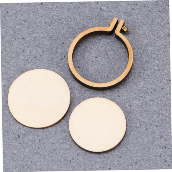 Mangos Para Bordado, Madera, Redondos, 5 Piezas, 7 Cm 1