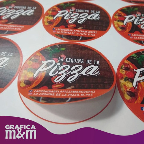 1000 Stickers 3 Cm Diámetro Autoadhesivo Troqueladas 1