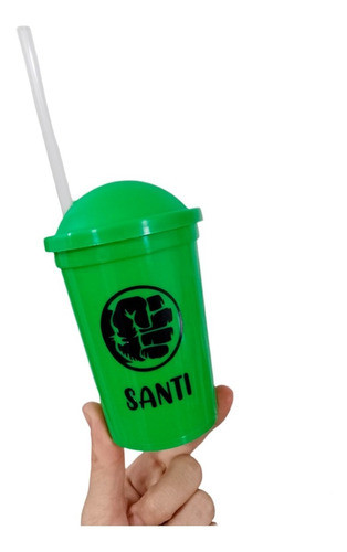 24 Vasos Plasticos Hulk Personalizados Souvenirs 0