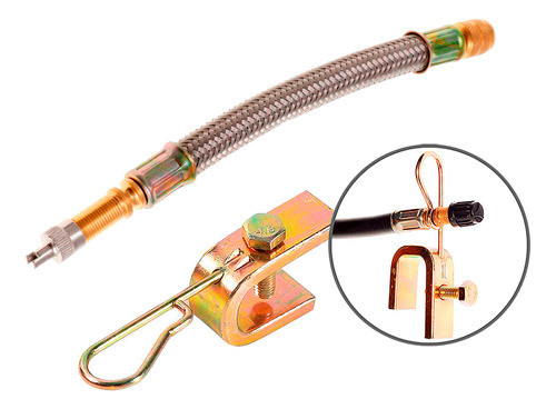 Prolongador Extensão Malha Aço + Suporte De Ferro 0