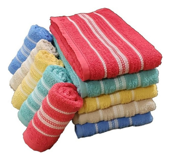 Juego De Toalla Y Toallón Fantasía Samy 100% Algodón Oferta 0