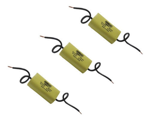 Capacitor Ventilador 2 Uf Corilux Amarillo Pack X3 0