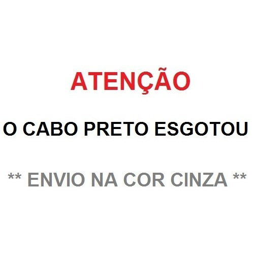 Cabo Rede Internet Rj45 Preto 1 Metro Alta Velocidade 1