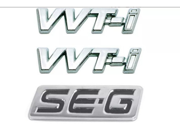 Kit Emblemas Com 2x Vvti+ Se-g Para Corolla Seg Vvt-i 0 Kit Emblemas Com 2x Vvti+ Se-g Para Corolla Seg Vvt-i 0