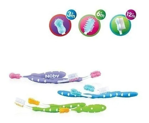 Nuby Set De Cepillos De Dientes 0