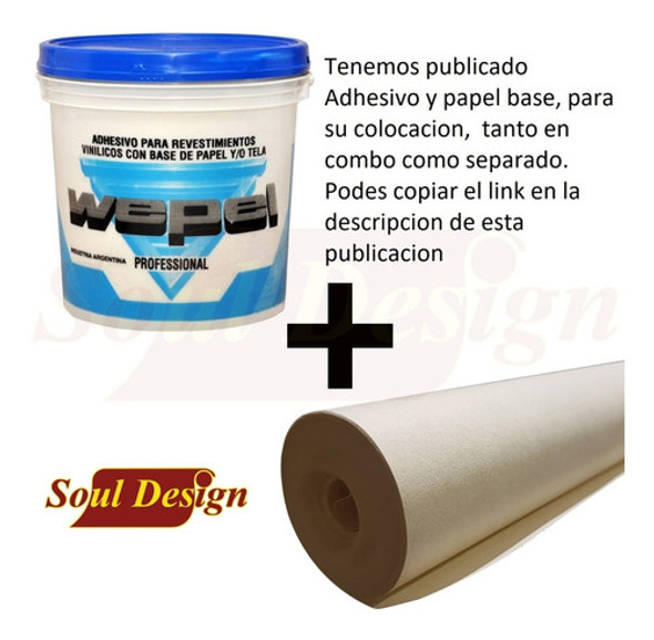 Papel Muresco Vinilizado Amarie Celeste 385 Soul 1