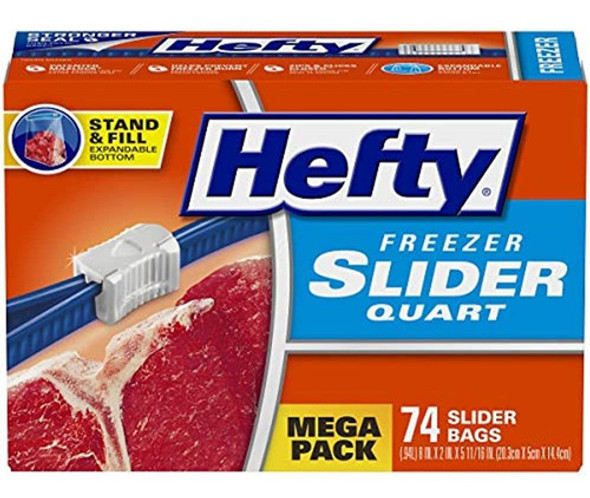 Hefty Slider Bolsas De Almacenamiento Para Congelador, Tamañ 0 Hefty Slider Bolsas De Almacenamiento Para Congelador, Tamañ 0