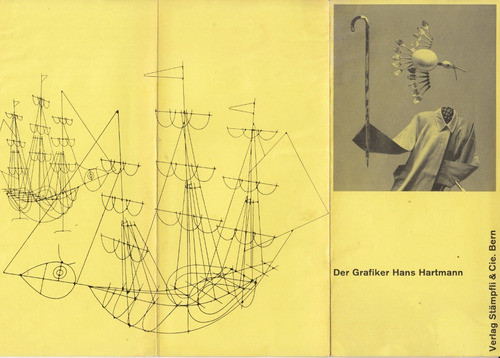 Arte 1957 Triptico Diseño Grafico Hans Hartmann Suiza 0