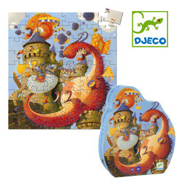 Puzzle Vaillant Y El Dragón - 5 Años - Djeco - Dj07256 1
