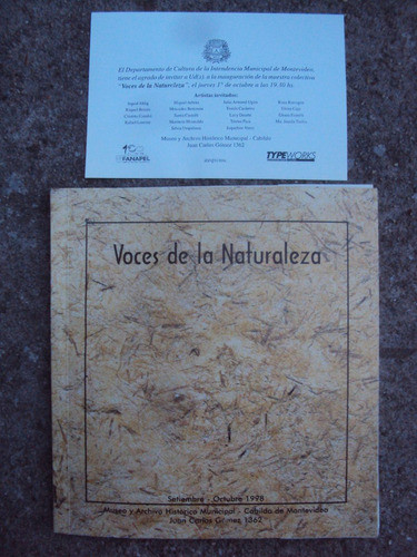 Catalogo Muestra Voces De La Naturaleza Artes Plasticas 0