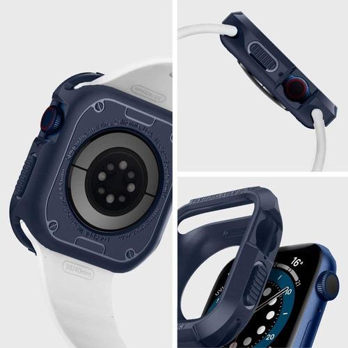 Funda Spigen Para Apple Watch Series 6/se/5/4 44mm Navy Blue 1