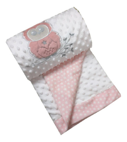 Manta Mantita Plush Con Bordado Oso Para Bebe 0