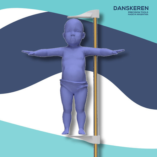 Pediómetro Pediátrico Crecimiento Bebe Tallimetro Aluminio 1