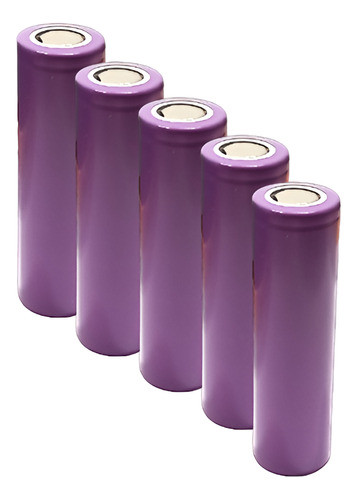 Pilas Baterías Recargable 18650 1200 Mah 3.7v Li-on 5 Unidad 0