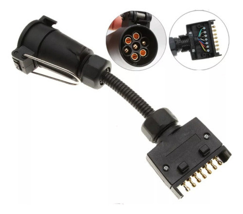 Conector Ficha Plano Trailer 7 Pin Nueva Ford Ranger 2024 0