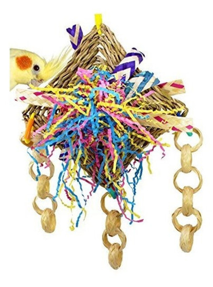 1723 Bonka Bird Toys Cuatro Esquinas Loro Jaula Juguetes Coc 0