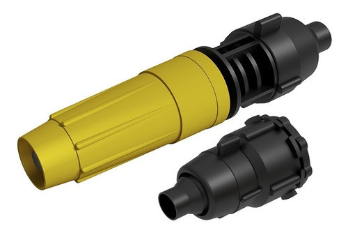 Conjunto Esguicho E Adaptador 7/16'' Preto/amarelo Durín 0