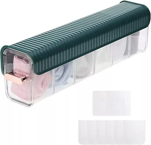 Organizador De Pared Con Separadores Y Tapa Con Adhesivo 0