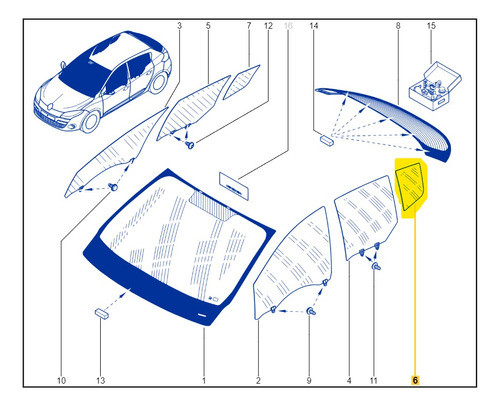 Ventilete Trasero Izquierdo Fluence Original 1
