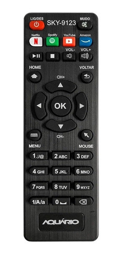 2 Unidades Controle Compativel Aquario Smart Stv2000 4k Novo 1