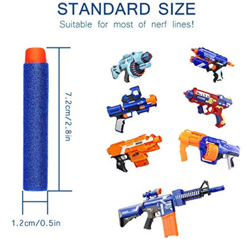Auknd Paquete De 200 Dardos De Repuesto Nerf 1