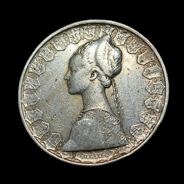 Moneda Italia Moneda 500 Liras Plata Año 1960 Km# 98 - 354 0 Moneda Italia Moneda 500 Liras Plata Año 1960 Km# 98 - 354 0