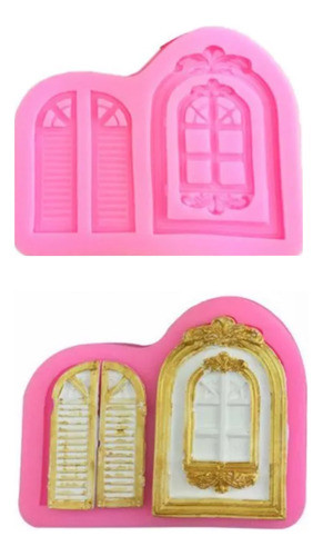 Molde De Silicone Janela E Porta Para Decorar 0