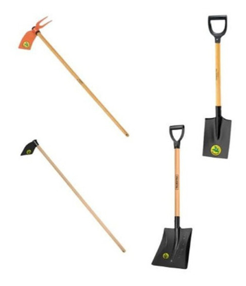 Kit Huerta Tramontina Palas + Escardillo + Azada Kirkor 0