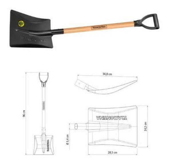 Kit Huerta Tramontina Palas + Escardillo + Azada Kirkor 1