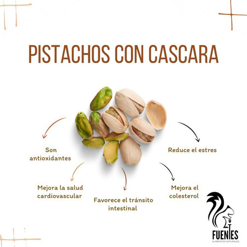 Pistachos Con Cascara Tostado Y Salado X 800 Grs | Premium | 1