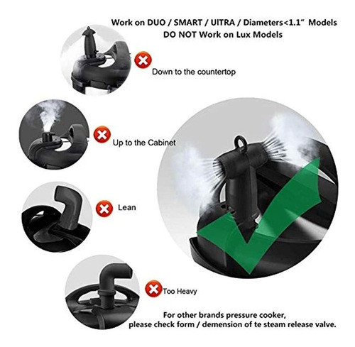 Desviador De Vapor Liberador De Presion / Accesorio De Olla 1