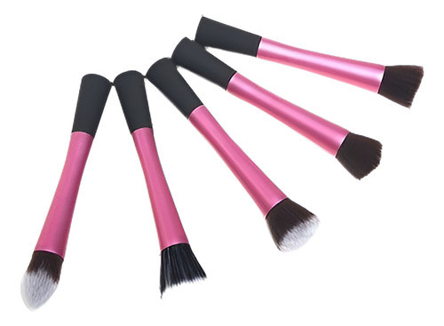 Cepillos Profesionales De Rosa De Maquillaje Para Mujeres 5 0