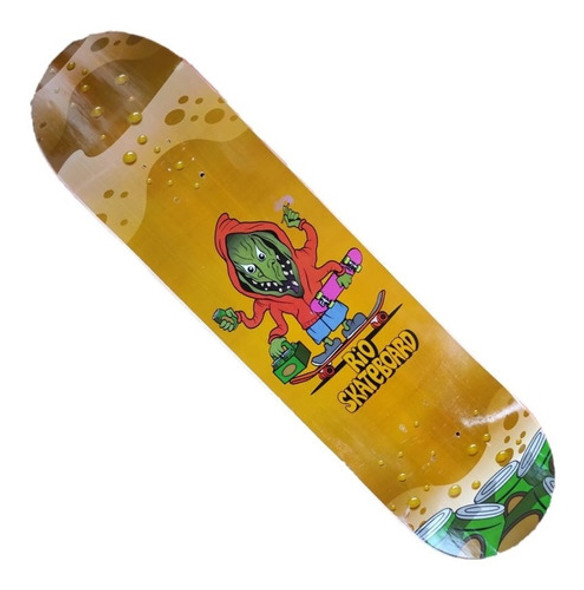Shape Rio Skateboard 8.5 Cerveja - Marfim + Fiberglass 0