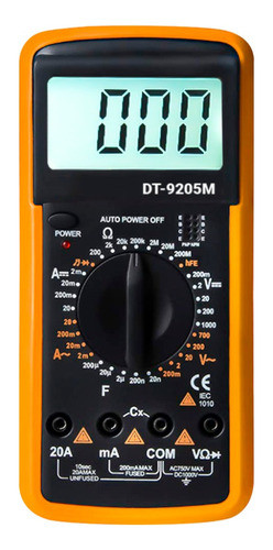 Tester Multimetro Digital Capacimetro Dt-9205 0