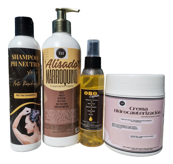 Alisado Marroqui 500ml,hidrocauterizador,shampoo,oro Liquido 0 Alisado Marroqui 500ml,hidrocauterizador,shampoo,oro Liquido 0