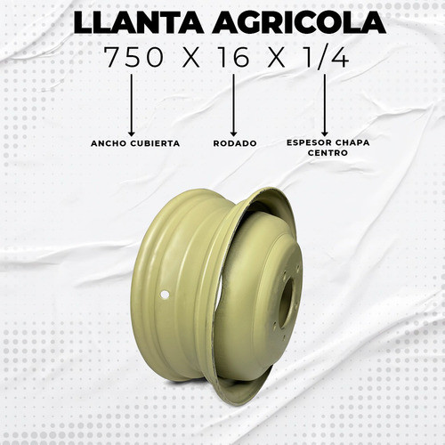Llanta Dual Agrícola 750 X 16 X 1/4 - Trailers - Acoplados 1