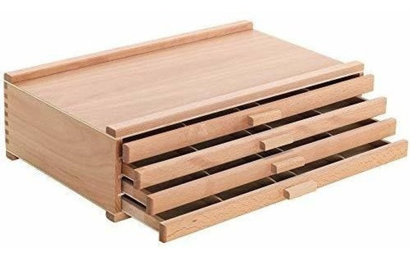 Cajonera De Madera  4 Cajones Con Divisiones Para Artistica 0 Cajonera De Madera  4 Cajones Con Divisiones Para Artistica 0