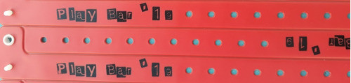 Pulseras Vinilo Para Eventos. Personalizadas X 100 Unid. 1