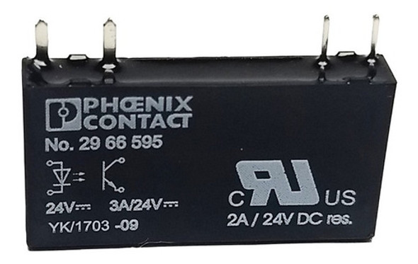 Relé Estado Sólido 24v Dc 1 Inv. 3 A Phoenix Contact 2966595 0