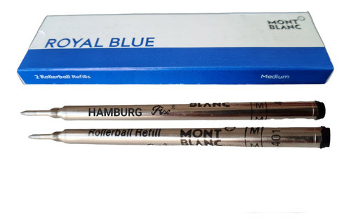 2 Refil  Tinta Legrand Hamburg M 401 Azul Caneta Mont Blanc 1